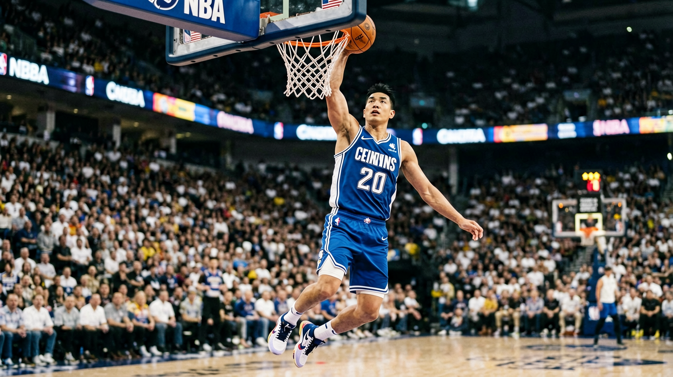 NBA篮球赛事精彩扣篮瞬间图片